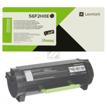 Original Lexmark 56F2H0E Toner Schwarz