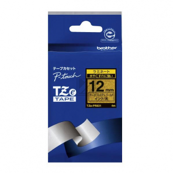 Original Brother TZE-PR831 BK, Gold Farbband 1x