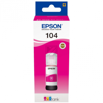 Original Epson C13T00P340 / 104 Tinte Magenta