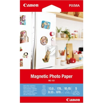 Canon Fotopapier glnzend 5 Blatt 10 x 15 cm 670 g/m (3634C002)