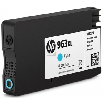 Original HP 3JA27AE / 963XL Tinte Cyan