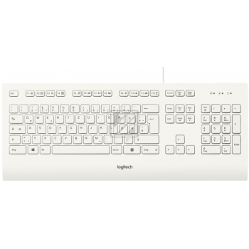 LOGITECH K280e corded Keyboard USB white for Business (DE)