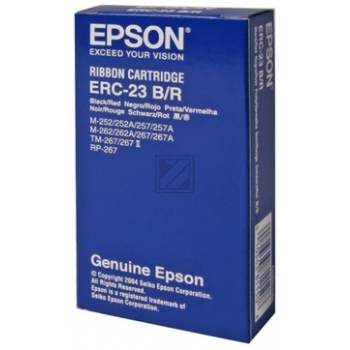 Original Epson C43S015362 / ERC-23-BR Farbband Schwarz, Rot