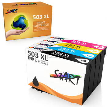 Start - 4 XL Tintenpatronen als Ersatz fr Epson 503 XL BK C M Y Chilischote