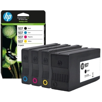 HP Tintendruckkopf gelb, magenta, schwarz, cyan (6C400NE, 937)