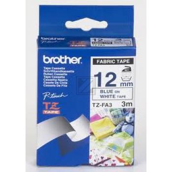 Original Brother TZE-FA3 P-Touch Blue white