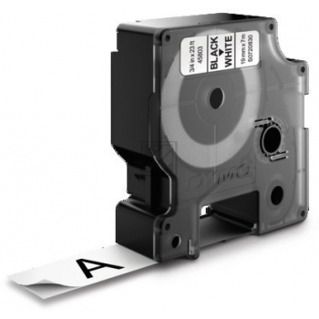 Dymo 45803 / S0720830 D1-Band 19mm schwarz auf weiß