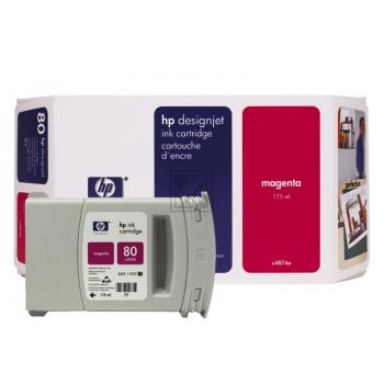 Original HP C4847A / 80 Tinte Magenta XXL