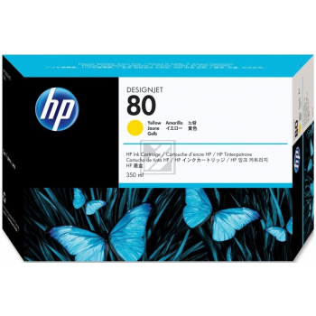 Original HP C4848A / 80 Tinte Gelb XXL