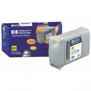 Original HP C4873A / 80 Tinte Gelb
