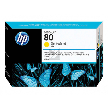 Original HP C4873A / 80 Tinte Gelb