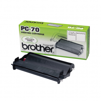 Original Brother PC-70 Thermo-Transfer-Rollen Schwarz