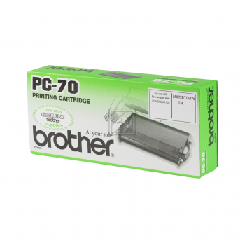 Original Brother PC-70 Thermo-Transfer-Rollen Schwarz
