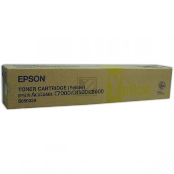 Original Epson C13S050039 / S050039 Toner Gelb