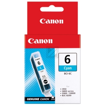 Original Canon 4706A002 / BCI-6C Tinte Cyan