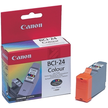 Original Canon 6882A002 / BCI-24C Tinte Cyan, Magenta, Gelb