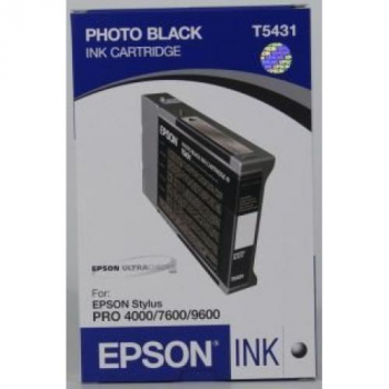 Original Epson C13T543100 / T5431 Tinte Foto Schwarz