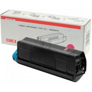 Original OKI 42127406 / C5100 Toner Magenta XXL