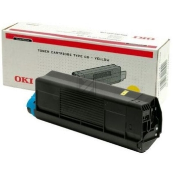 Original OKI 42127405 / C5100 Toner Gelb XXL