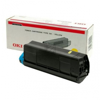 Original OKI 42127405 / C5100 Toner Gelb XXL