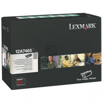 Original Lexmark 12A7465 Toner Schwarz