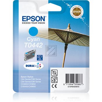 Original Epson C13T04424010 / T0442 Tinte Cyan XXL