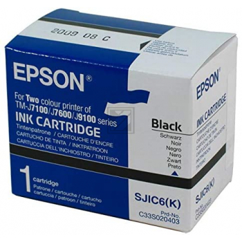 Original Epson C33S020403 / SJIC6K Tinte Schwarz