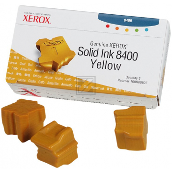 Original Xerox 108R00607 Festtinte Gelb 3er Set