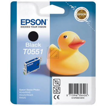 Original Epson C13T05514010 / T0551 Tinte Schwarz