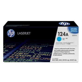 Original HP Q6001A / 124A Toner Cyan