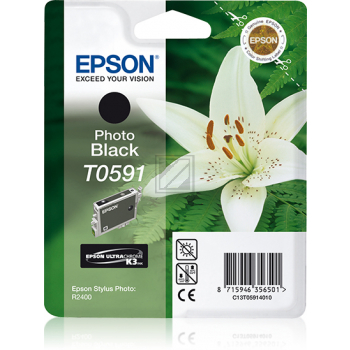 Original Epson C13T05914010 / T0591 Tinte Foto Schwarz