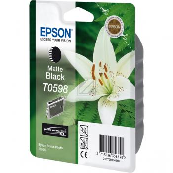 T0598 | 13ml, EPSON Tintenpatrone, black matte
