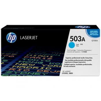 Original HP Q7581A / 503A Toner Cyan