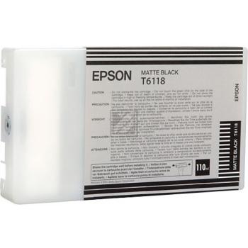 Original Epson C13T611800 / T6118 Tinte schwarz matt