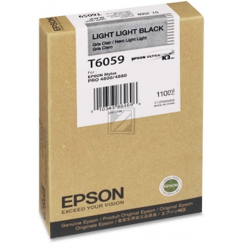 Original Epson C13T605900 / T6059 Tinte Foto Schwarz