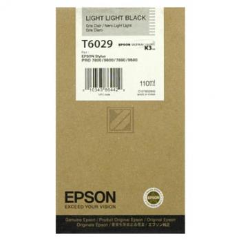 Original Epson C13T602900 / T6029 Tinte Light Schwarz
