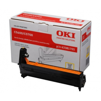 Original OKI 43381705 / C5600 Bildtrommel Gelb