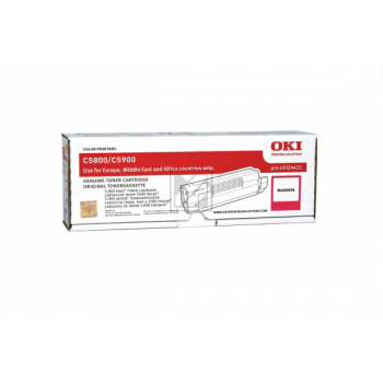 Original OKI 43324422 / C5800 Toner Magenta