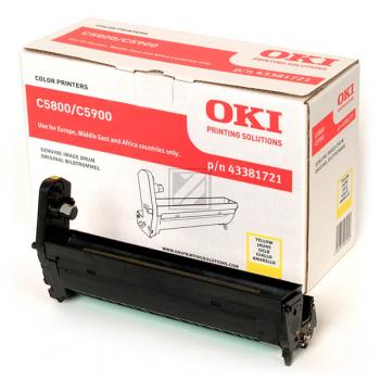 Original OKI 43381721 Bildtrommel Yellow
