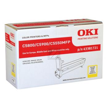 Original OKI 43381721 Bildtrommel Yellow