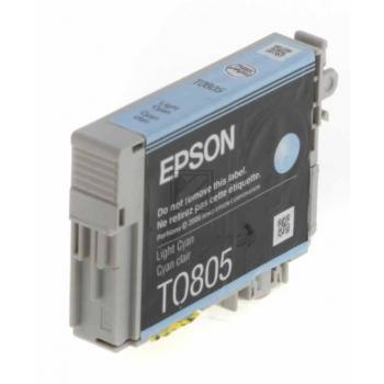 Original Epson C13T08054010 / T0805 Tinte Cyan Foto