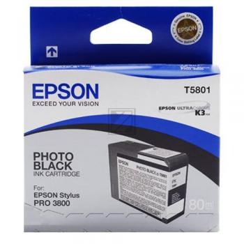Epson Tintenpatrone photo schwarz (C13T580100, T5801)