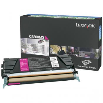 Original Lexmark C5200MS Toner Magenta