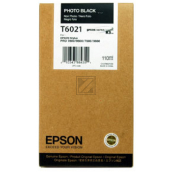 Original Epson C13T602100 / T6021 Tinte Foto Schwarz