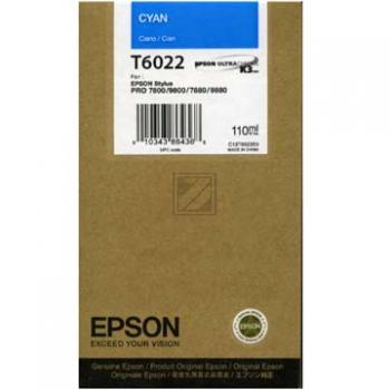 Original Epson C13T602200 / T6022 Tinte Cyan