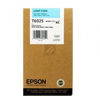 Original Epson C13T602500 / T6025 Tinte Cyan (Hell)