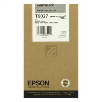 Original Epson C13T602700 / T6027 Tinte Light Schwarz
