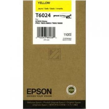 Original Epson C13T602400 / T6024 Tinte Gelb