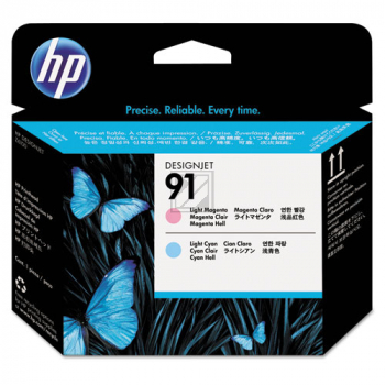 Original HP C9462A / 91 Tinte Cyan hell, Magenta hell 2er Set