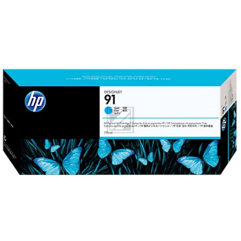 Original HP C9467A / 91 Tinte Cyan